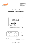 User Manual Subwoofer Module DS 1.2