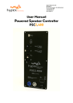 User Manual Powered Speaker Controller PSC2.400