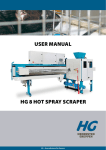User ManUal HG 8 Hot spray scraper
