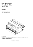 User Manual and Parts Book of the Verti-Top® Model