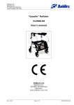 “Gazelle” Rollator 312006-08 User's manual