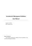 Enrollment & Management Software User Manual