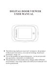 DIGITAL DOOR VIEWER USER MANUAL