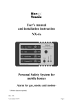 User's manual and installation instruction Personal