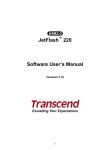JetFlash 220 Software User's Manual