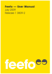 Feefo — User Manual July 2009 Release 1 0809-2