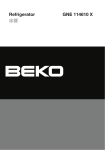 Beko GNE 114610 X User's Manual