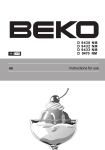 Beko D 9430 NM Instruction Manual
