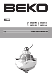 Beko D 8451 SM Instruction Manual