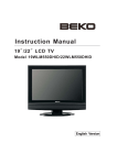 Beko 19WLM550DHID User's Manual