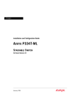 Avaya P3343T-ML User's Manual