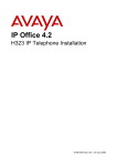 Avaya H323 User's Manual
