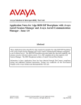 Avaya ALGO-8028-SM User's Manual