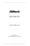 ASRock H61TM-ITX Owner's Manual