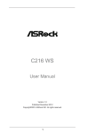 ASRock C216 WS Owner's Manual