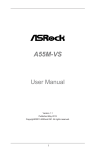 ASRock A55M-VS Owner's Manual