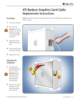 Apple Mac Pro ATI Radeon Graphics Card Cable Owner's Manual