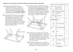 Agio Rectangular Captured Glass Table Assembly Instruction