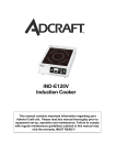 Admiral Craft IND-E120V Owner's Manual