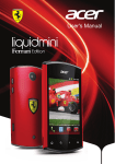 Acer Liquid mini Ferrari Owner's Manual