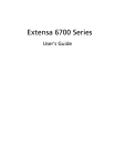 Acer Extensa 6700 Owner's Manual