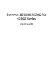 Acer Extensa 4630G Owner's Manual
