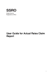 user guide for actual rates claim report