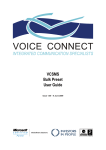 VCSMS Bulk Preset - User Guide - Issue 1.00