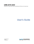 USB-2416-4AO User's Guide - from Measurement Computing