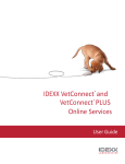IDEXX VetConnect and VetConnect PLUS Online Services User Guide