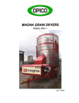 Magna Operators Manual Std dryer - 2005->