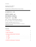GAMESS-UK USER'S GUIDE and REFERENCE MANUAL Version