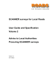 SCANNER surveys for Local Roads User Guide and Specification