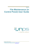 File Maintenance (in Control Panel) User Guide