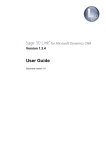 Sage 50 Link for Microsoft Dynamics CRM - User Guide