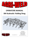 OPERATORS MANUAL 5M Hydraulic Folding Drag