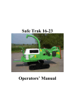 Safe Trak 16-23 Operators' Manual
