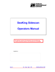 SeaKing Sidescan Operators Manual