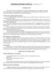 WARWICK OWNERS' MANUAL (*Amendments 11/11)