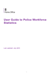 User Guide to Police Workforce Statistics