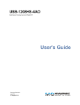 USB-1208HS-4AO User's Guide - from Measurement Computing