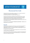 Pharmawand User Guide Search