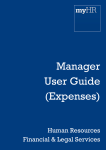 Manager User Guide (Expenses)