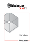 Maximizer CRM User's Guide