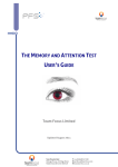 THE MEMORY AND ATTENTION TEST USER'S GUIDE
