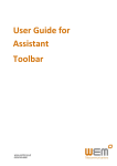 User Guide for Assistant Toolbar