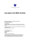 User guide to the QMUC the QMUC the QMUC ePortfolio ePortfolio