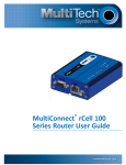 MultiConnect rCell 100 Series Router User Guide - Multi