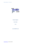 Remote Support User Guide V2.0 www.FieldIT.co.uk