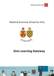 Staff User Guide to SLG - Watford Grammar School for Girls
